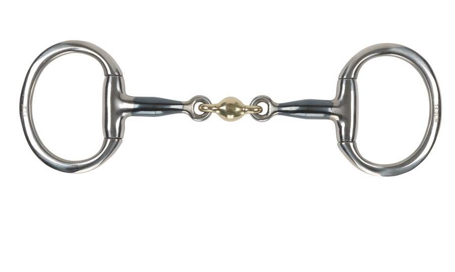 Shires Blue Sweet Iron Flat Eggbutt with Lozenge Bit