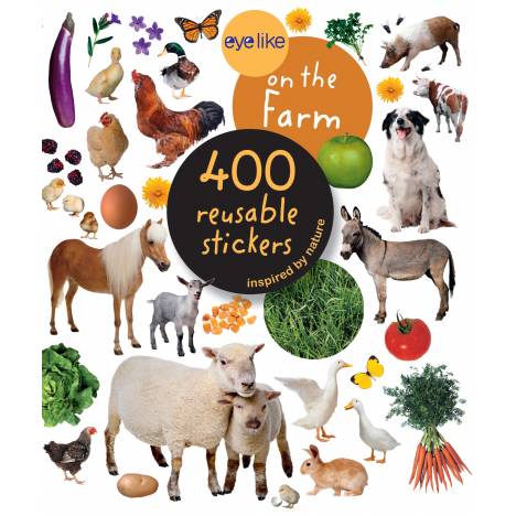 Kelley Eyelike On the Farm Sticker Book - 400 Reusable Stickers