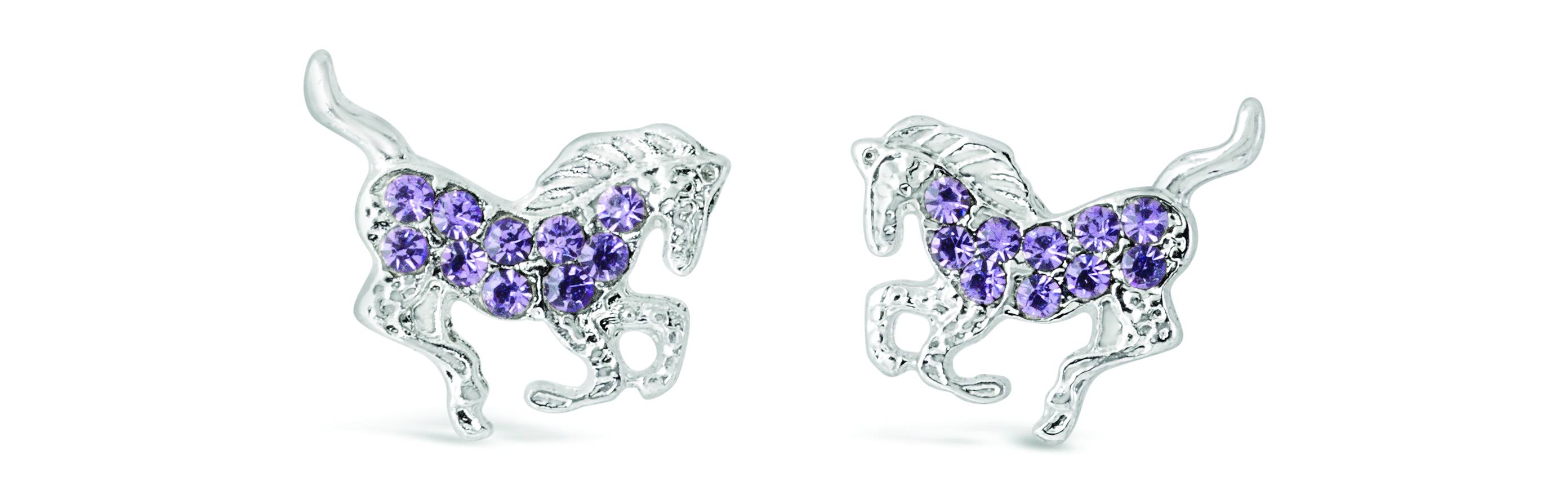 Kelley Kids Galloping Horse Earrings