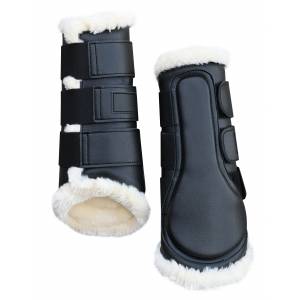 MEMORIAL DAY BOGO: Gatsby Synthetic Horse Boots with Faux Sheepskin - YOUR PRICE FOR 2