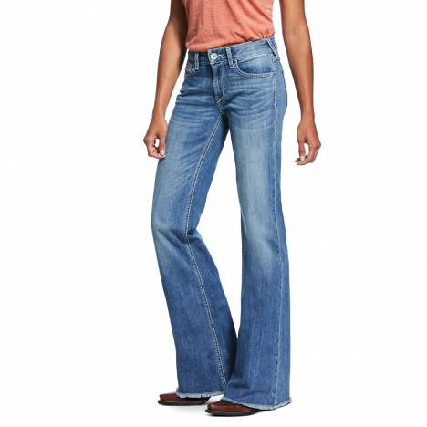 Ariat Ladies Trouser Perfect Rise Stretch Ella Wide Leg Jeans