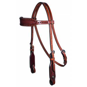 Professionals Choice Cross Stitch Browband Headstall