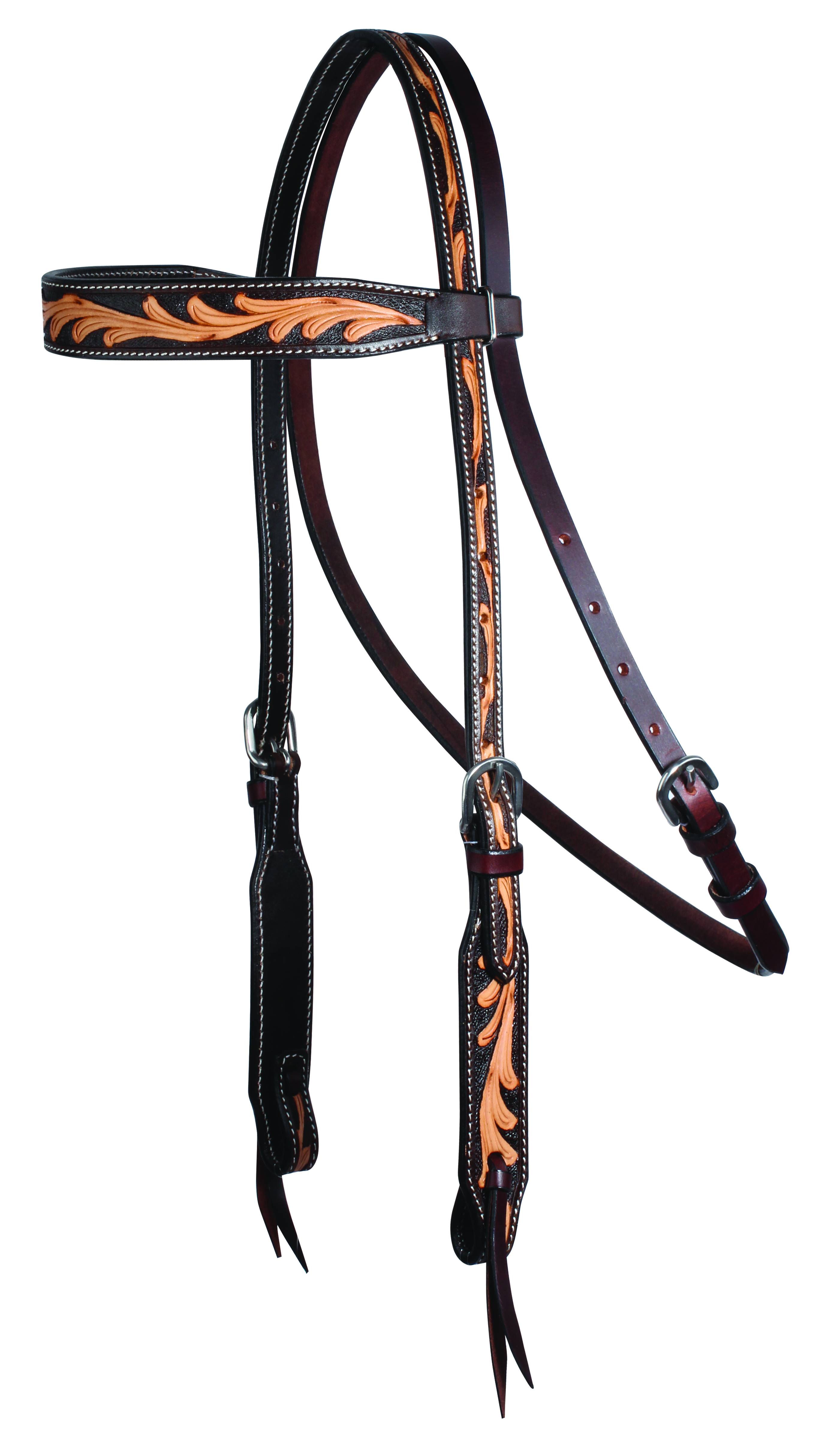 Professionals Choice Floral Browband Headstall