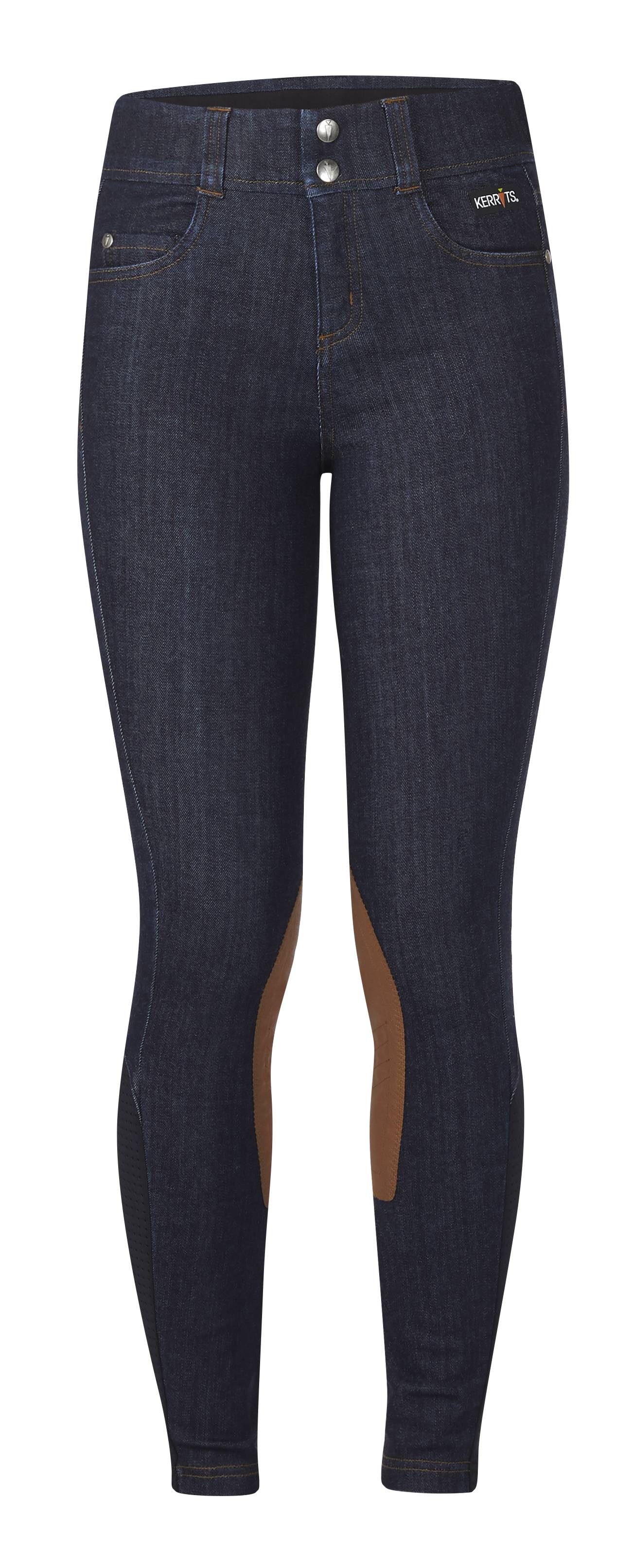Kerrits Kids Stretch Denim Knee Patch Breeches