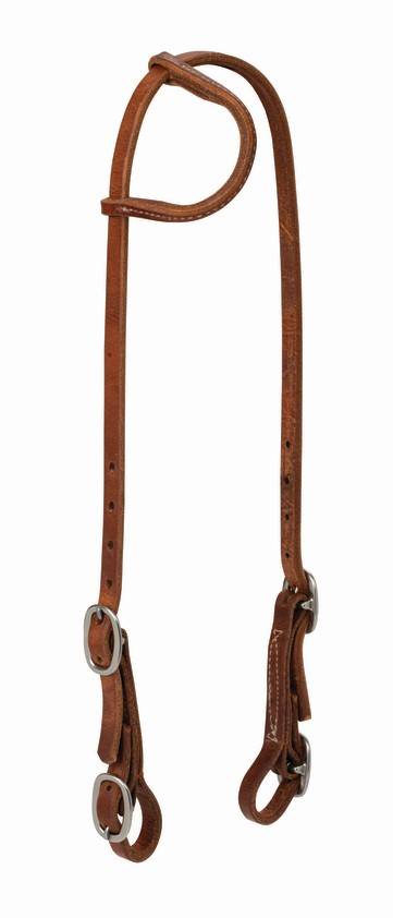 Weaver ProTack Sliding Ear Headstallwith Buckle Bit Ends