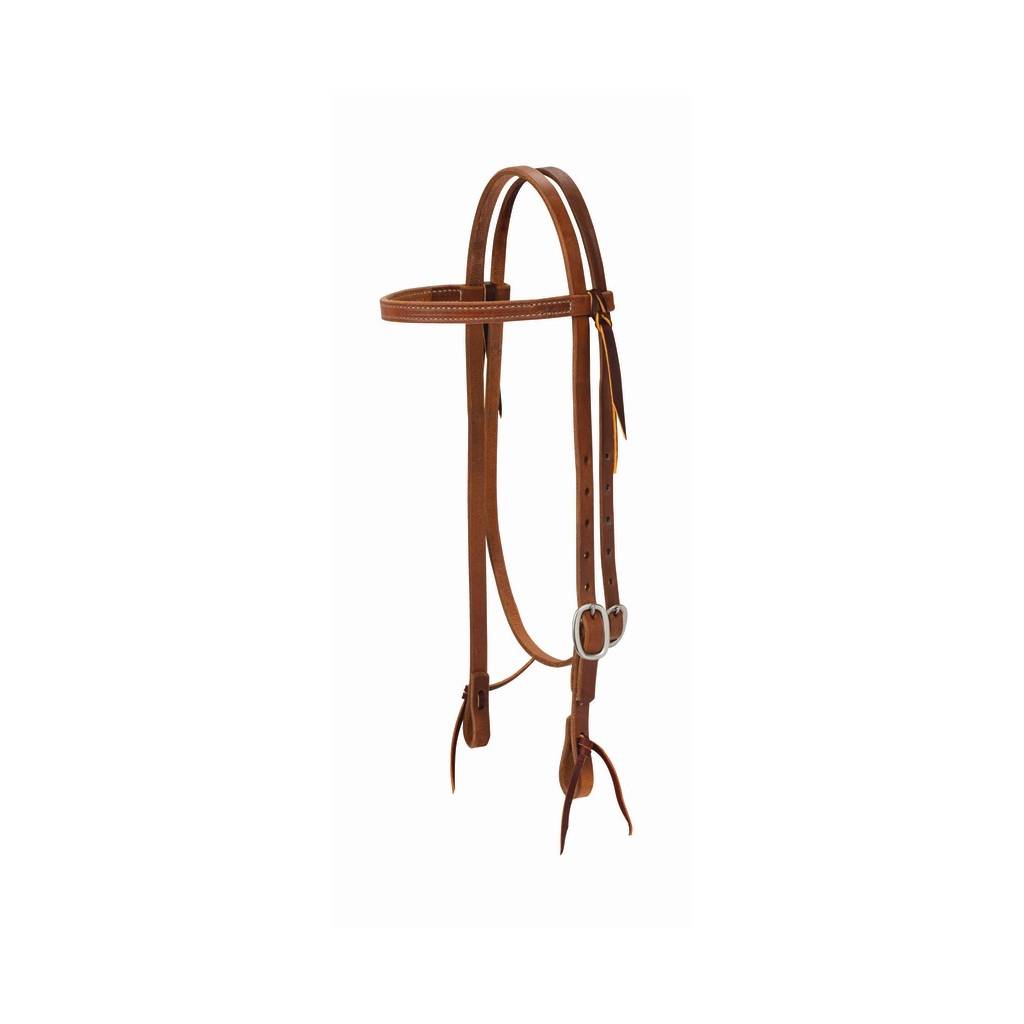 Weaver ProTack 5/8" Straigt Brow Headstall withSingle Cheek Buckle