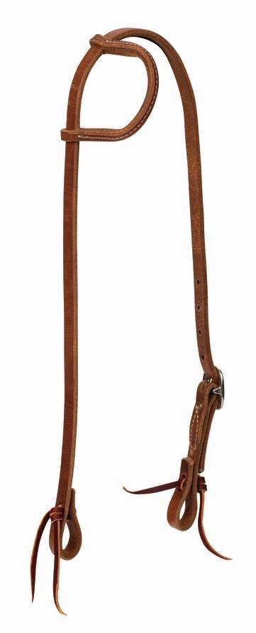 Weaver ProTack 5/8" Sliding Ear Headstall withSingle Cheek Buckle