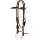 Weaver Rough Out Oiled BrowbandHeadstall