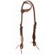 Weaver Rough Out Oiled Sliding EarHeadstall