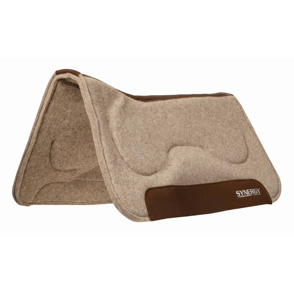 Weaver Synergy Natural Fit CloseContact Wool Felt Saddle Pad