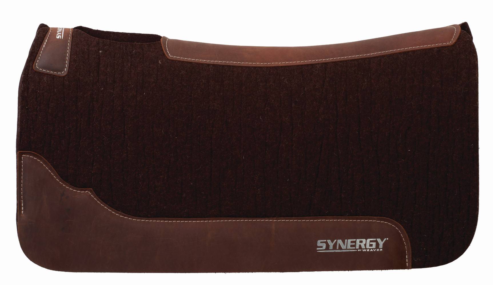 Weaver Synergy Contoured Steam Pressed 100% Merino Wool Felt Performance Saddle Pad - 3/4" Thick
