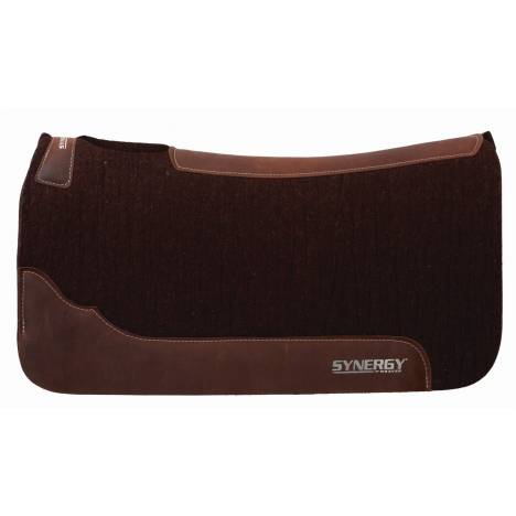 Weaver Synergy Contoured Steam Pressed 100% Merino Wool Felt Performance Saddle Pad - 3/4" Thick