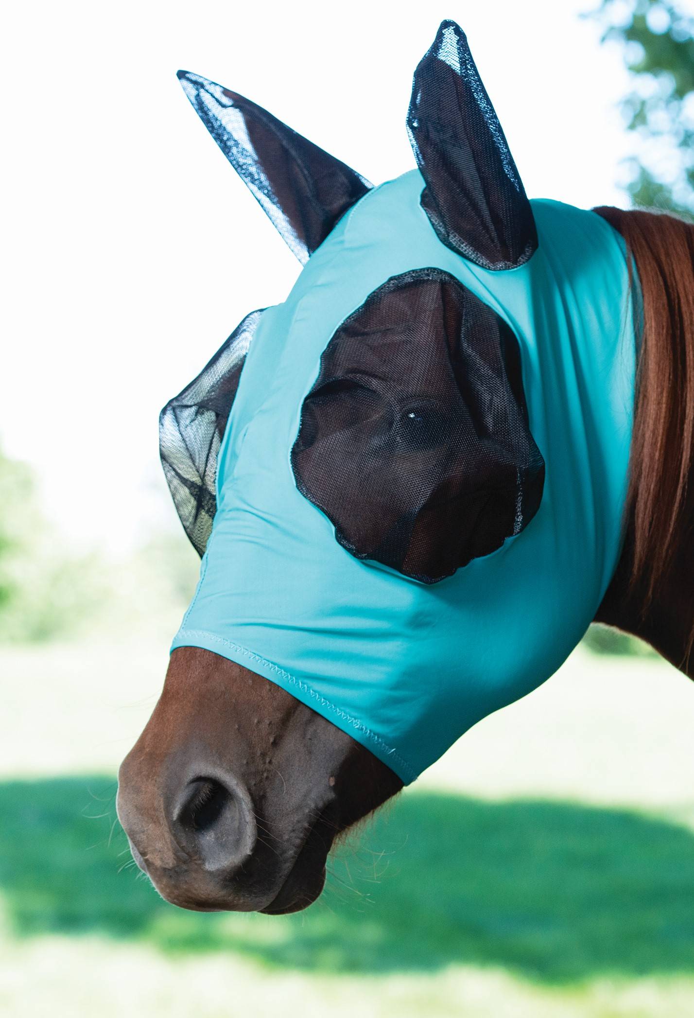 Weaver Leather Lycra Covered Ear Fly Mask