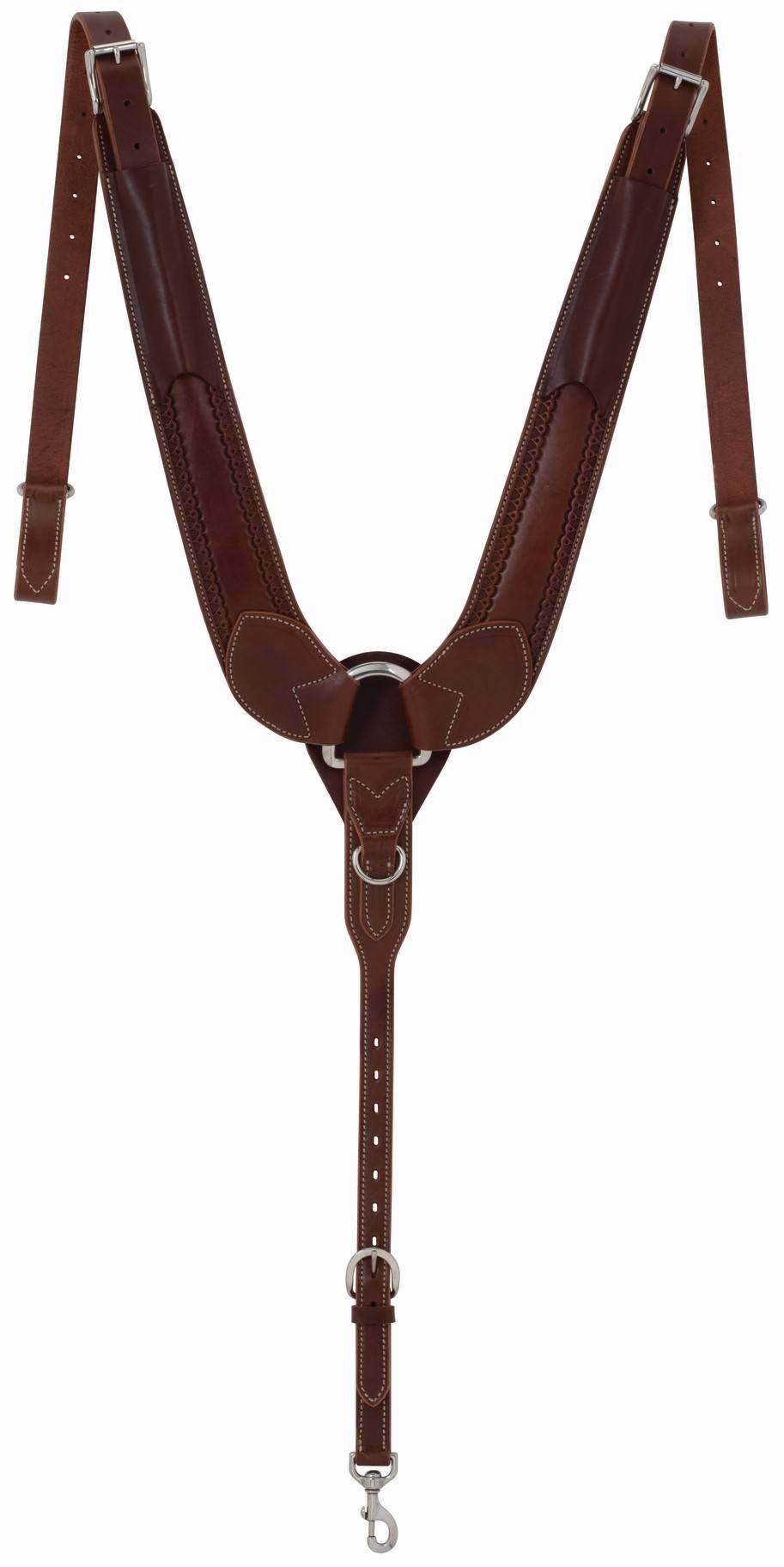 Weaver Leather Synergy Mayan Pulling Hand-Tooled Breast Collar