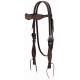 Weaver Leather Turquoise Cross Frontier Tack Straight Brow Headstall