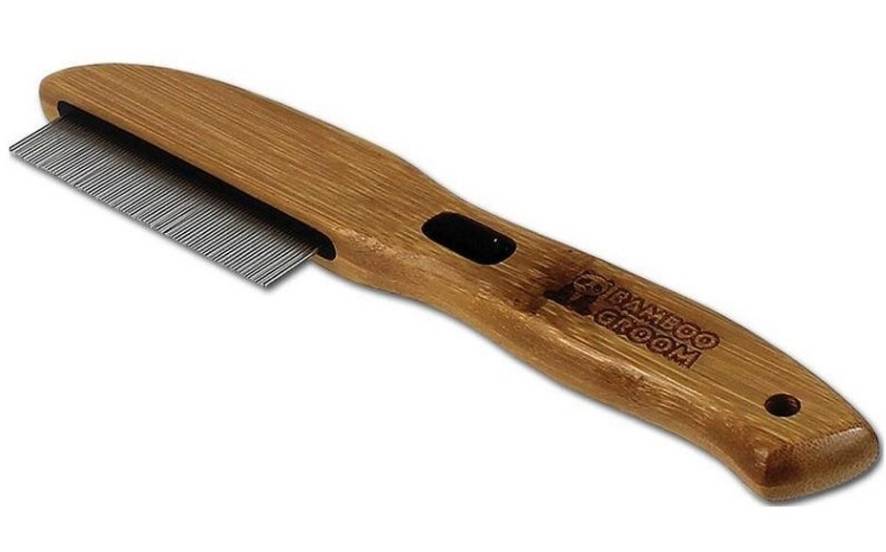 Bamboo Groom Rotating Flea Comb