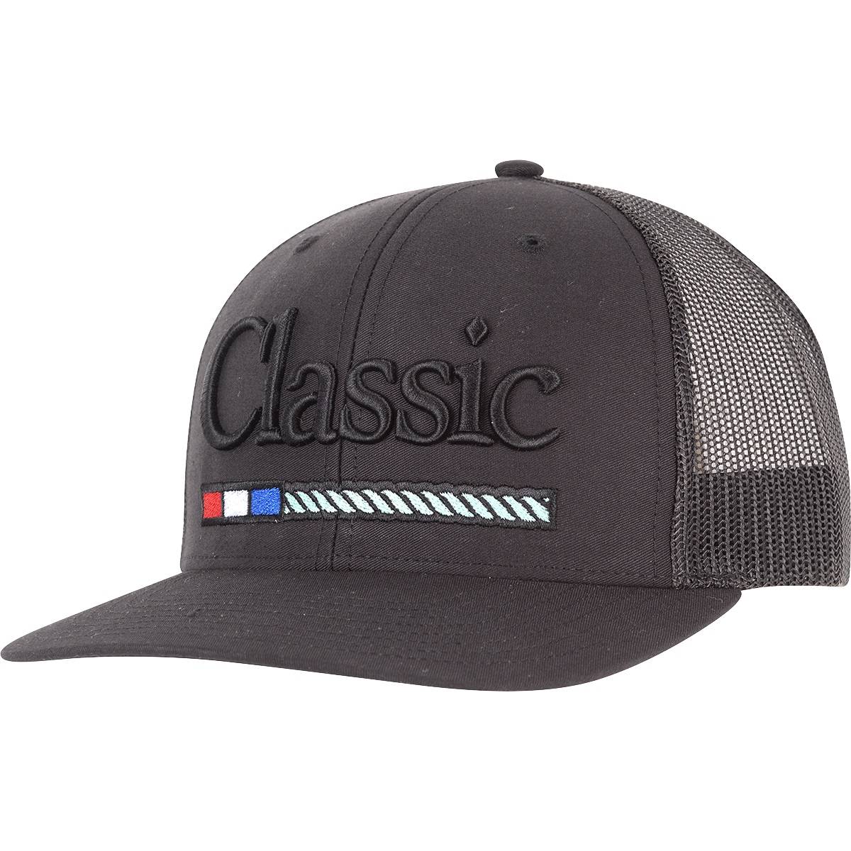 Classic Rope Mens Snapback Mesh Cap with Large 3D Embroidered Patch Logo