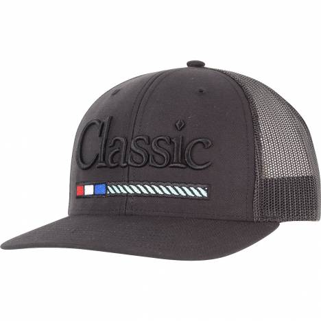 Classic Rope Mens Snapback Mesh Cap with Large 3D Embroidered Patch Logo