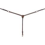 Martin Saddlery Rope Edge Antique Copper Dots Breast Collar