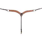 Martin Saddlery Floral Tooled Dyed Edge Breast Collar