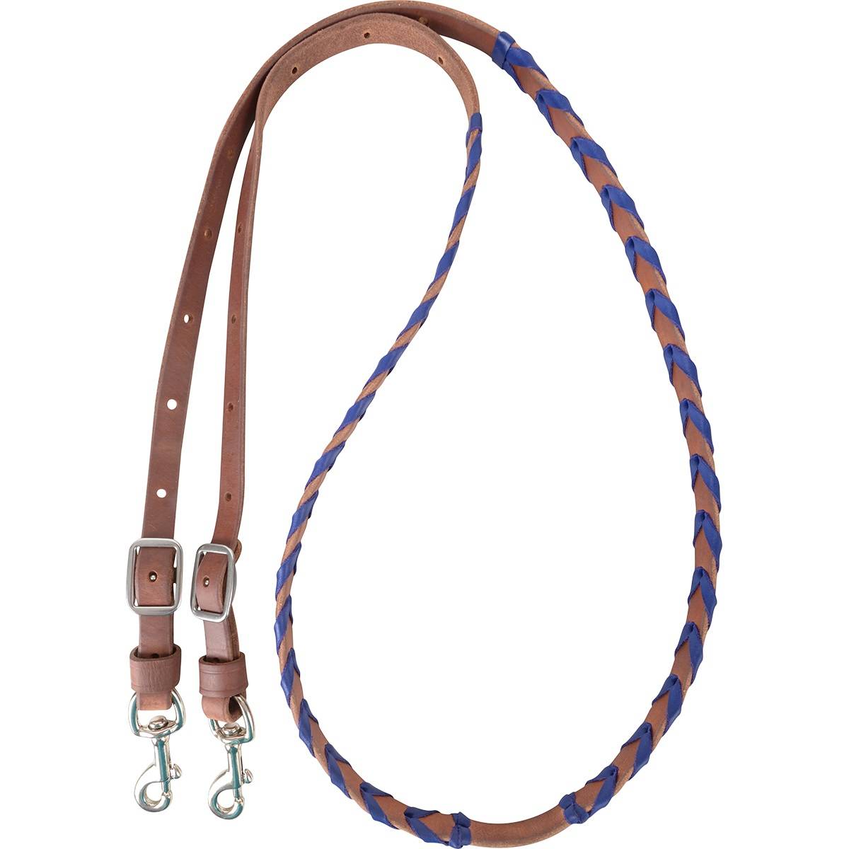 Martin Saddlery Latigo Barrel Reins with Colored Laces