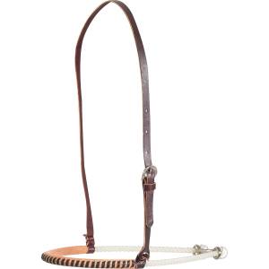 Martin Saddlery Single Rope Noseband with Leather Covered Lace