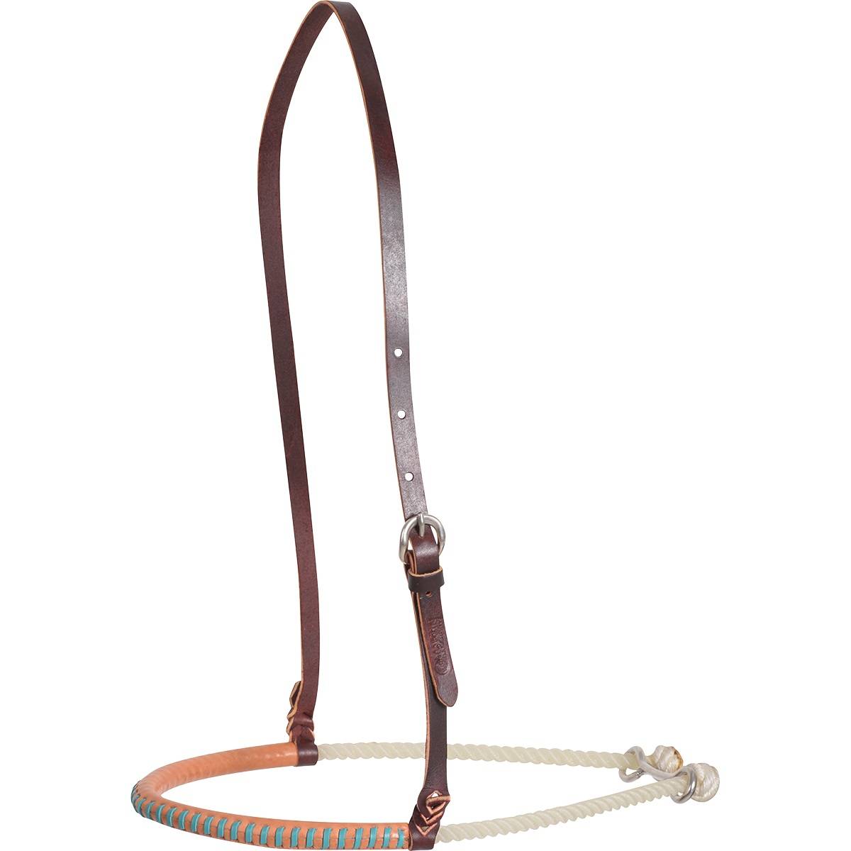 Martin Saddlery Single Rope Noseband with Leather Covered Lace