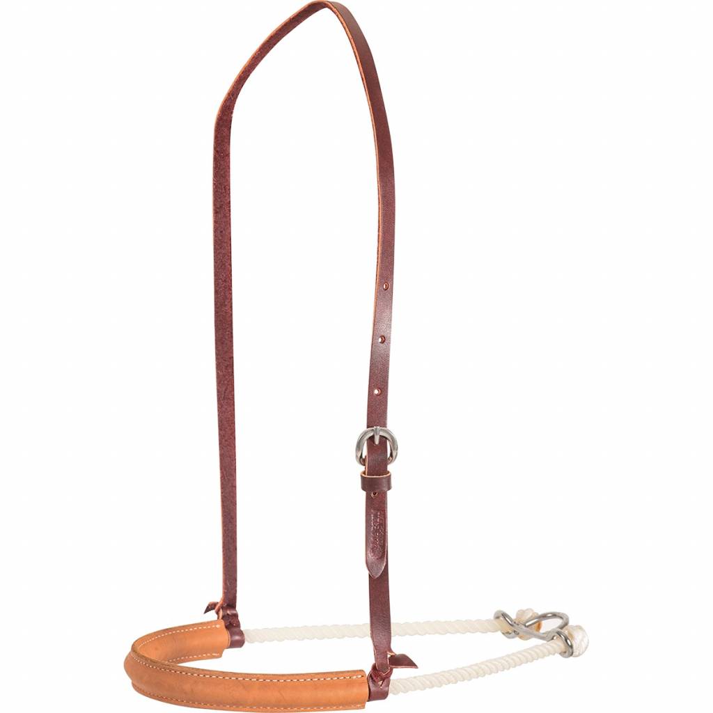 Martin Saddlery Single Rope Noseband with Leather Cover