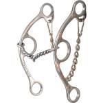 Classic Equine Sherry Cervi Diamond Long Shank Barrel Bit - Twisted Wire Snaffle
