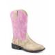 Roper Toddler Girls Pink/Tan Motion Lights Western Boots