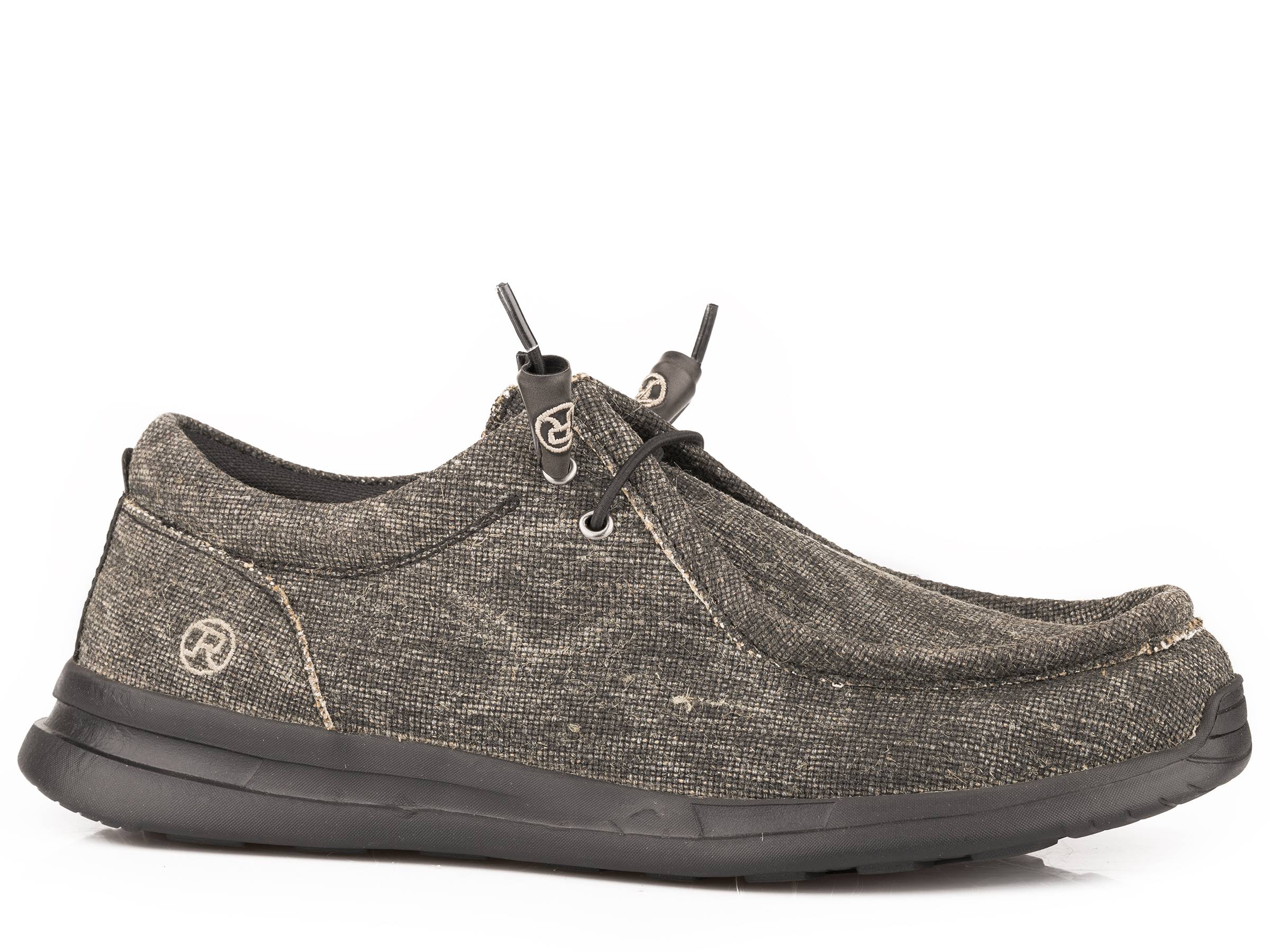 Roper Mens Black Canvas Chukka Boots