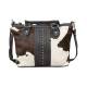 American West Cow Town Small Zip-Top Conceal Carry Satchel - Pony Hair