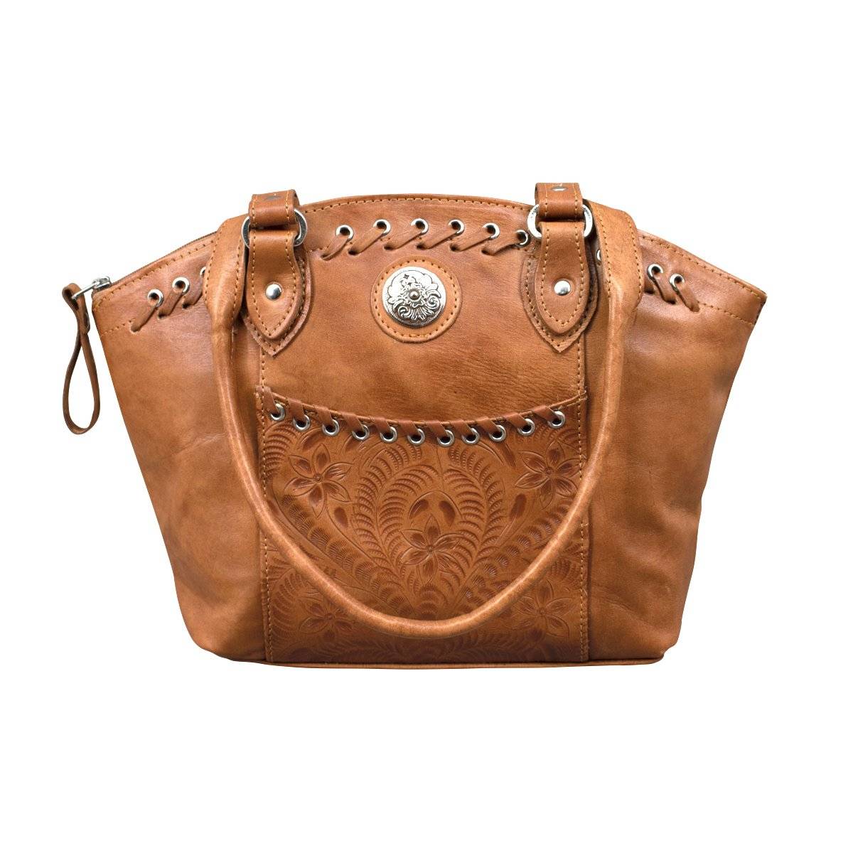 American West Harvest Moon Zip-Top Concealed Carry Bucket Tote