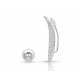Montana Silversmiths Crystal Feather Ear Cuff and Stud Set