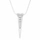 Montana Silversmiths Double Horseshoe Nail Necklace with Cubic Zirconia