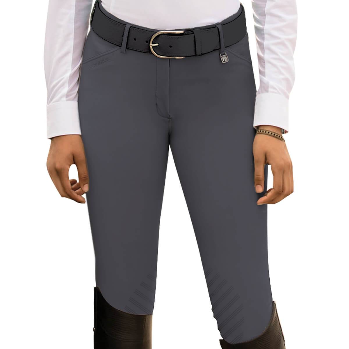 Romfh Ladies Sarafina Knee Patch Euroseat Breeches - Greystoke