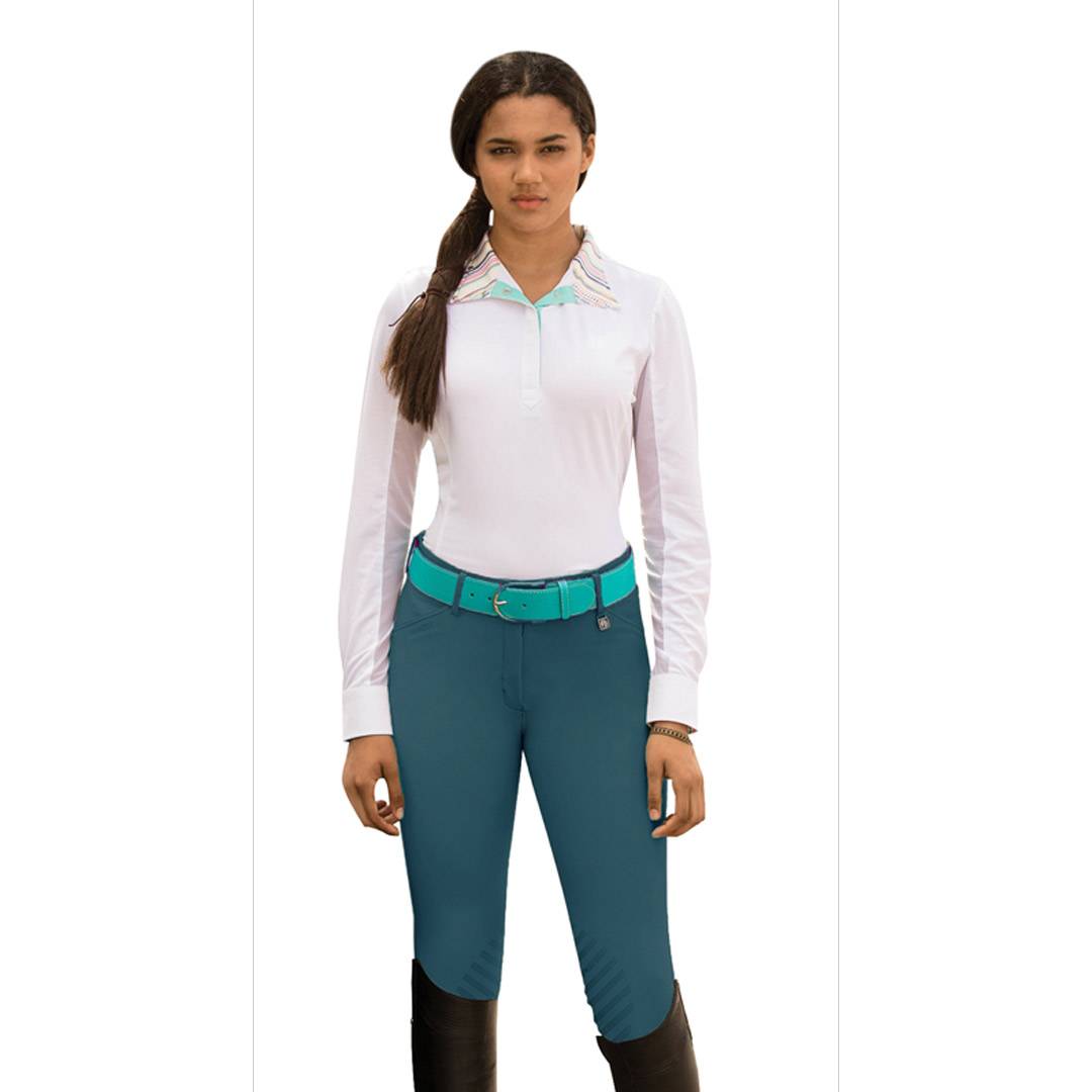 Romfh Ladies Sarafina Knee Patch Euroseat Breeches - Indigo
