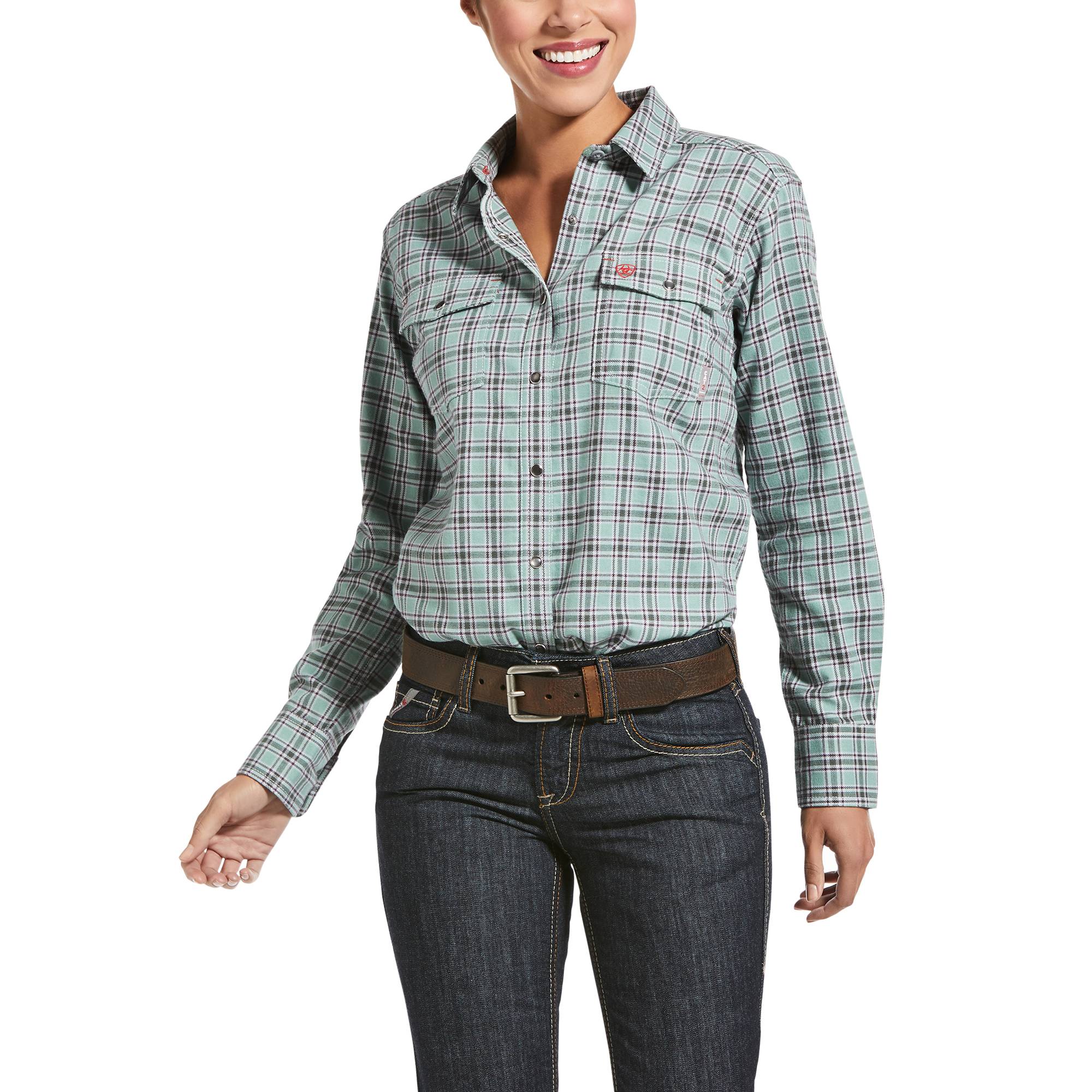 Ariat Ladies FR Eberly Long Sleeve Snap Work Shirt
