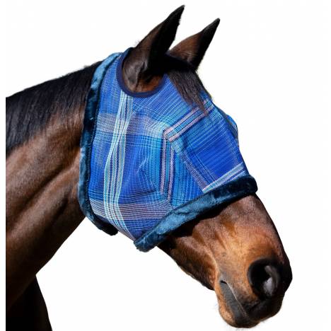 Kensington 73% UV Fly Mask with Fleece Trim - Open Ear Design with Forelock Freedom