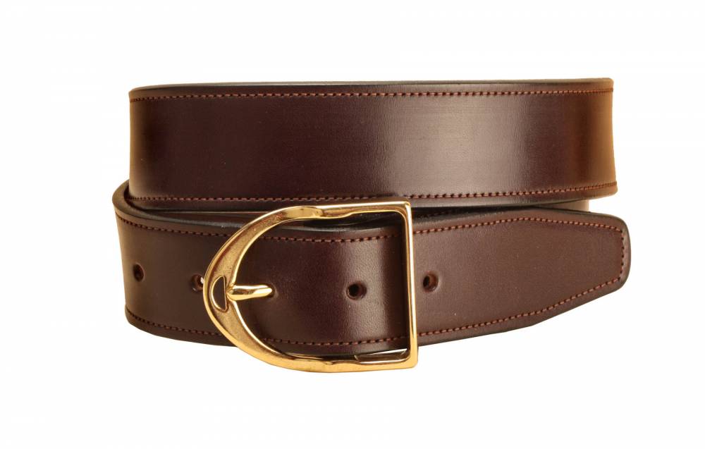 Tory Leather 1-1/2" Black Belt with Stirrup Buckle | HorseLoverZ
