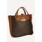 Tory Leather Contrast Leather Tote Bag