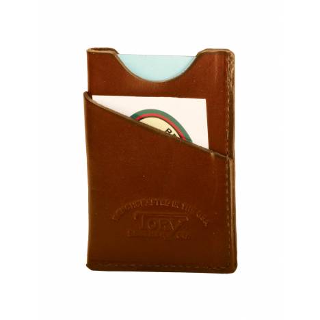 Tory Leather Card Case Wrap Around with Card Slots