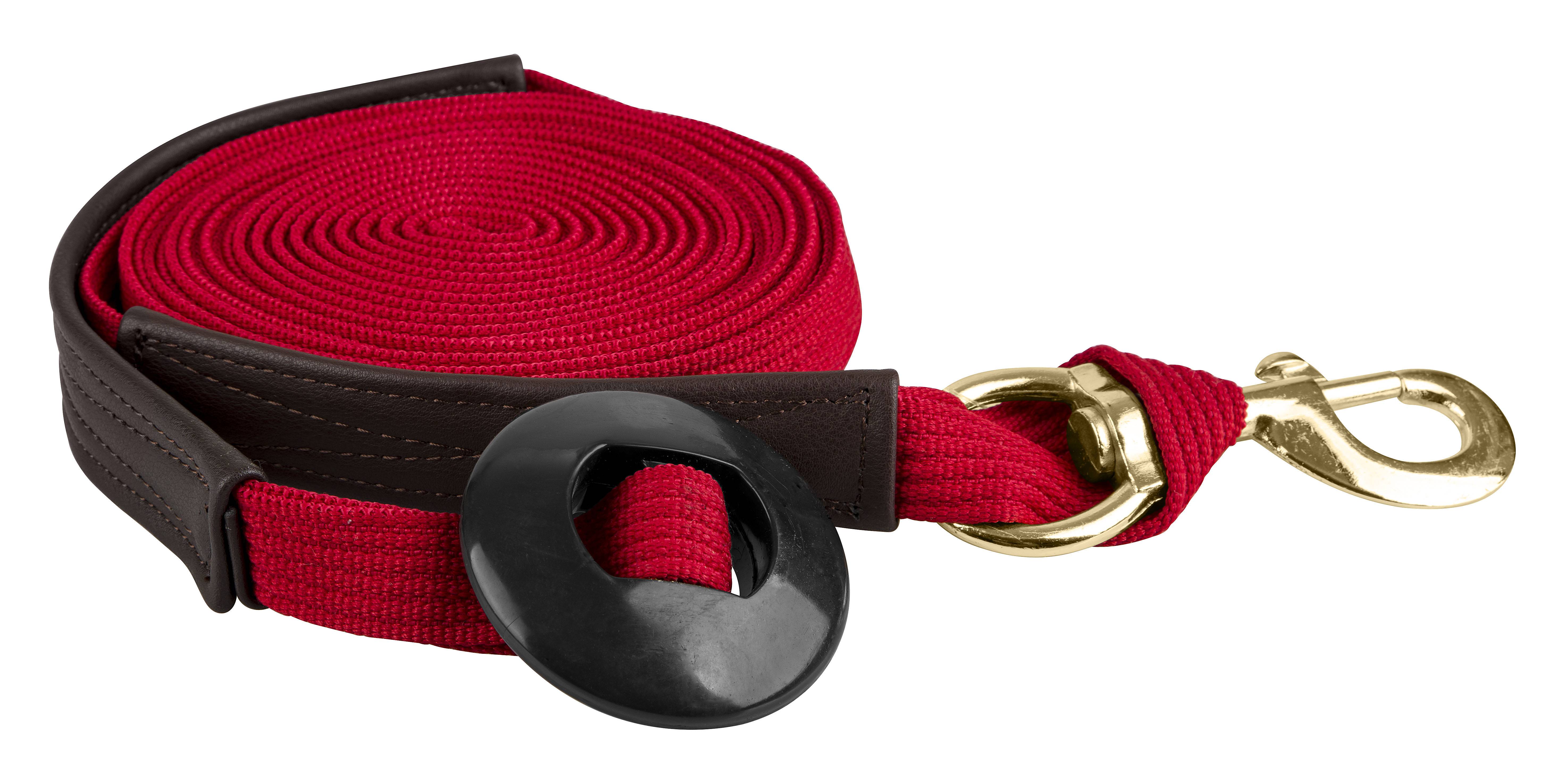TH-CB-LLJS90-RED Gatsby Cotton Lunge Line with Rubber Donut and Sna sku TH-CB-LLJS90-RED