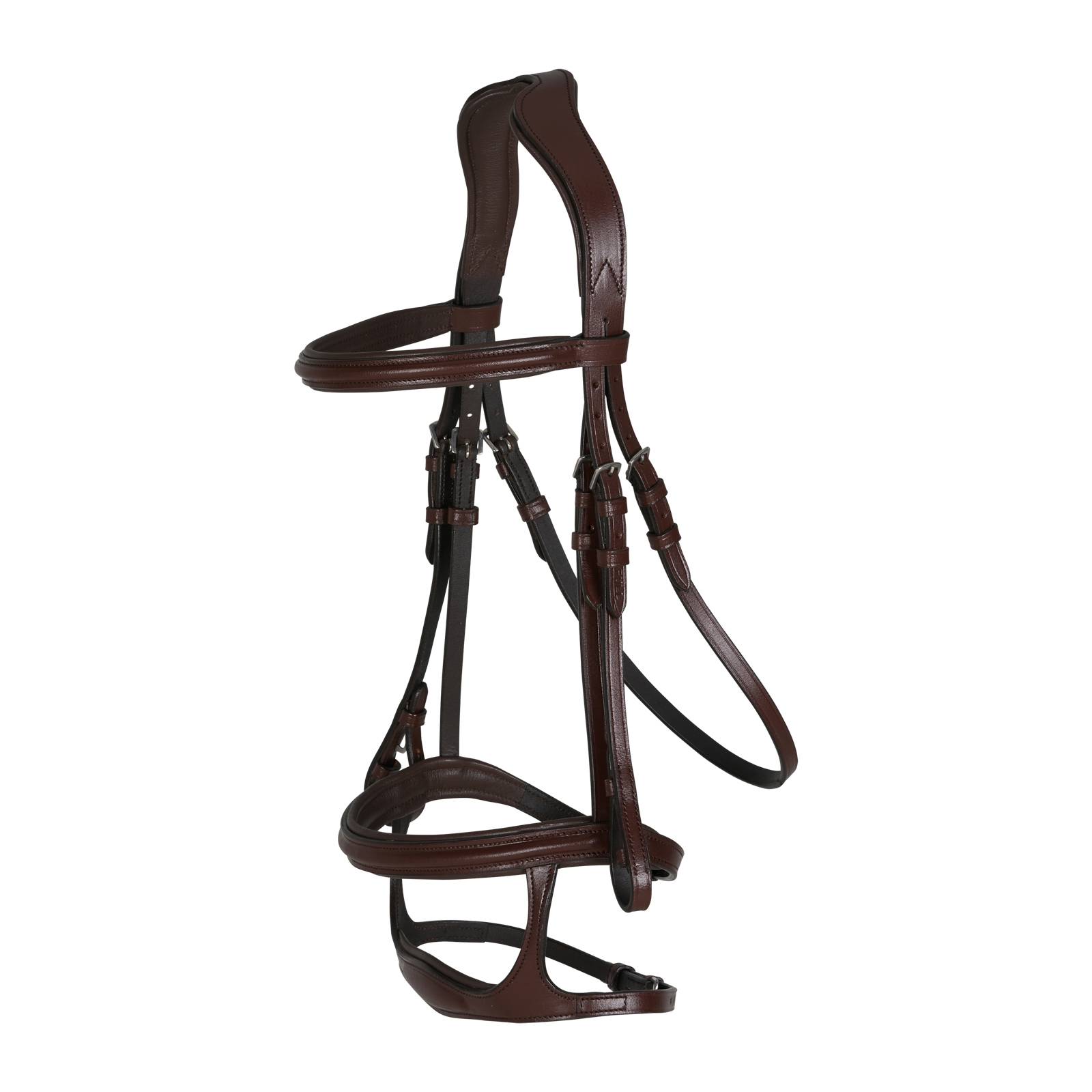 10129-BR-XF Horze Perth Soft Lined Anatomical Bridle sku 10129-BR-XF