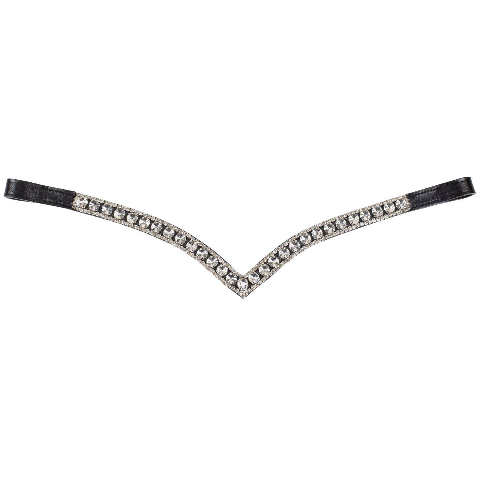 10487-BL/WH-P Horze Lille Browband sku 10487-BL/WH-P