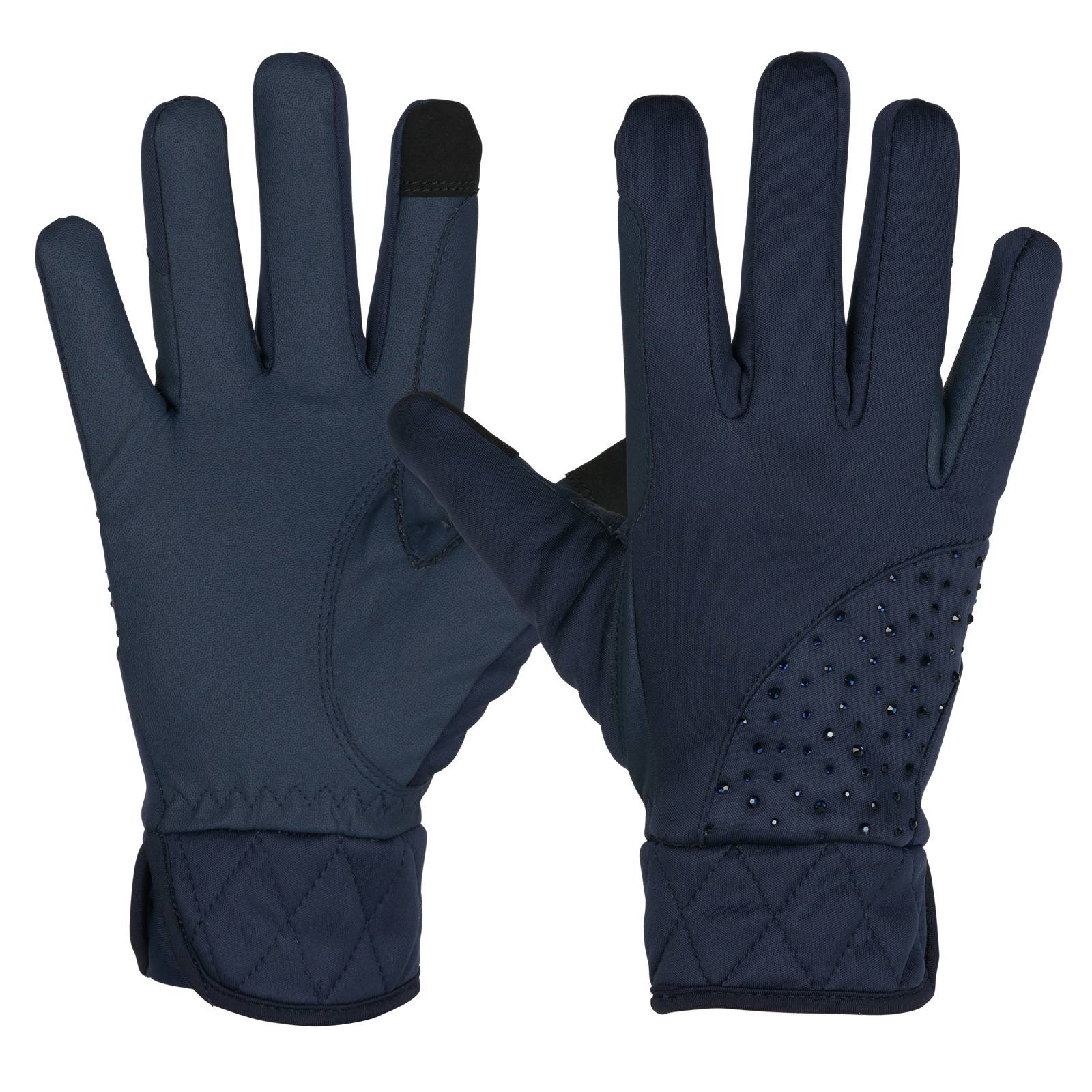 Horze Verona Synthetic Winter Riding Gloves with Enhanced Grip and Elastic 