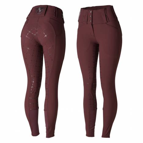 Horze Ladies Desiree Silicone Full Seat Breeches with Belt Loops