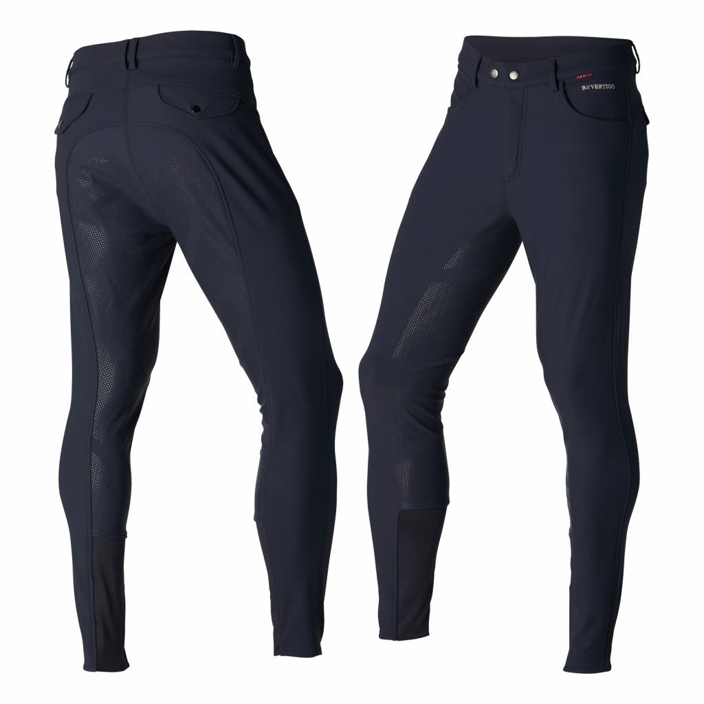 B Vertigo Mens Damien Thermo Silicone Full Seat Breeches