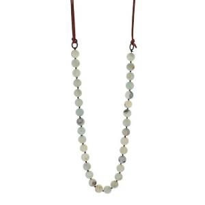 Montana Silversmiths Ladies Amazonite Marble Beaded Strand Attitude Necklace