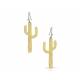 Montana Silversmiths Hammered Golden Cactus Dangle Earrings